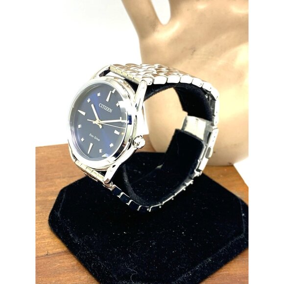 Citizen Women's Watch FE7090-55L Eco Drive Blue Dial Silver Stainless Steel 36mm - Picture 2 of 13